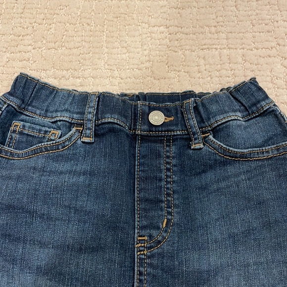 UNIQLO Girls Pull On Ultra Stretch Denim Skirt Sz 120 (5/6) - Picture 5 of 7